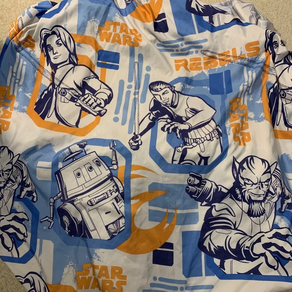 Star Wars Rebels Full Size Fitted Sheet Kids Bedding Chopper Ezra Kanan Zeb